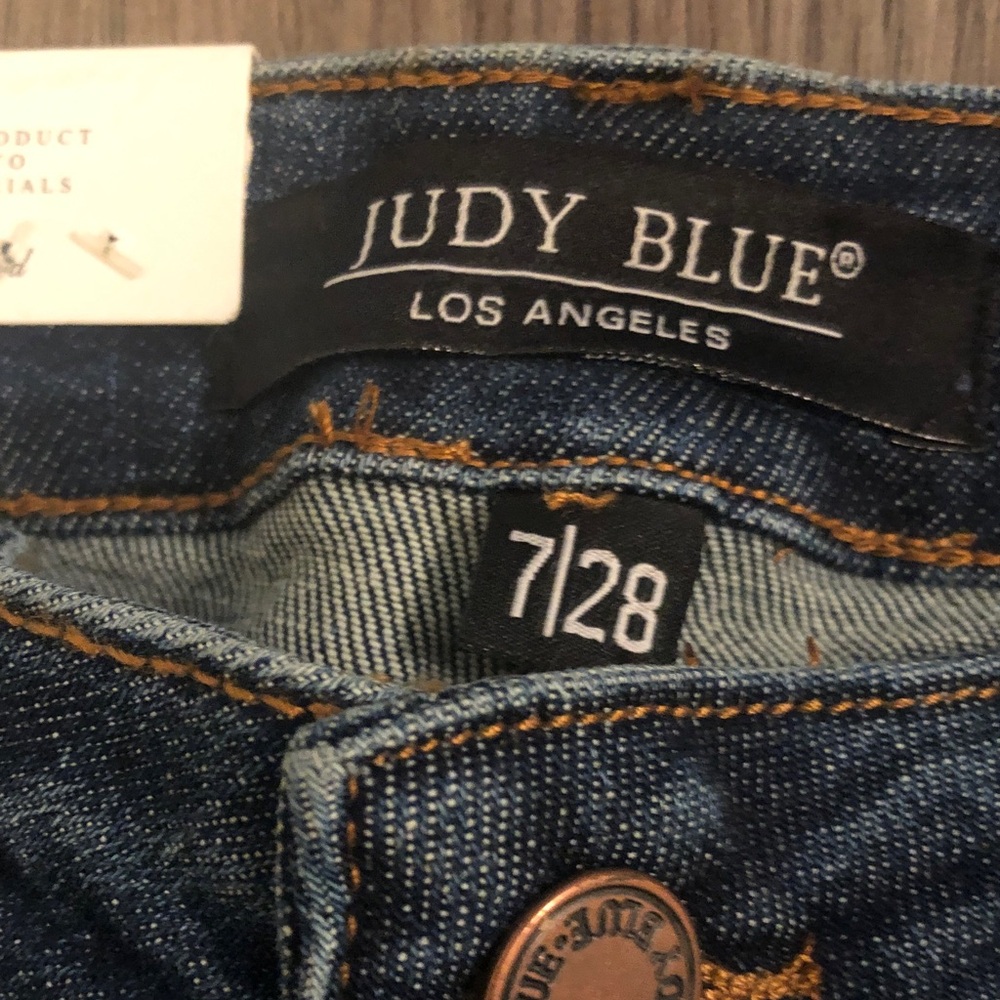 Judy Blue Dark Blue Flare Jeans - Picture 3 of 4